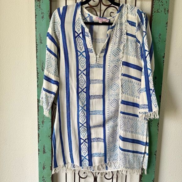 Calypso St Barth tunic style coverup. 100% cotton gorgeous size XS. - Picture 2 of 7